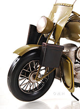 Load image into Gallery viewer, 1942 Yellow Motorcycle 1:12