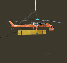 Load image into Gallery viewer, Aerial Crane Lifting Helicopter
