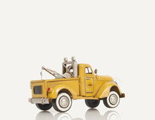 Load image into Gallery viewer, 1926 Pennzoil Tow Truck Yellow Metal Handmade