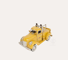 Load image into Gallery viewer, 1926 Pennzoil Tow Truck Yellow Metal Handmade