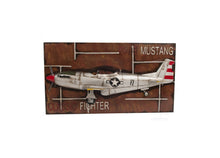 Load image into Gallery viewer, 1943 Mustang P-51 Fighter 3D Model Painting Frame