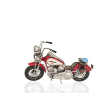Load image into Gallery viewer, Red Harley-Davidson Motorcycle Metal Handmade