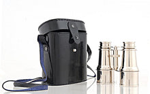 Load image into Gallery viewer, Brass Binocular W Leather Case