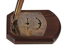 Load image into Gallery viewer, Brass Big Magnifier Glass W/ Wooden Base