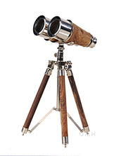 Load image into Gallery viewer, Brass Binocular On Stand