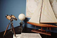 Load image into Gallery viewer, Brass Binocular On Stand