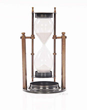 Load image into Gallery viewer, Brass Revolving Sandtimer