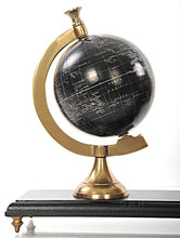 Load image into Gallery viewer, Armillery/Clock & Globe On Wood Base