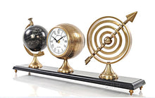 Load image into Gallery viewer, Armillery/Clock & Globe On Wood Base