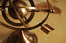Load image into Gallery viewer, Brass Armillary 8 inches