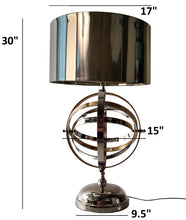 Load image into Gallery viewer, Aluminum Armillary Table Lamp