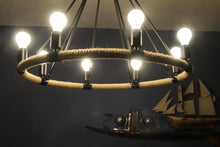 Load image into Gallery viewer, Rope Pendant Lamp - 8 Bulbs