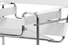 Load image into Gallery viewer, Baxton Studio Jericho Cream Leather Mid-Century Modern Accent Chair