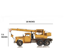 Load image into Gallery viewer, Metal Handmade Tin Crane Truck Model