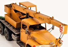 Load image into Gallery viewer, Metal Handmade Tin Crane Truck Model