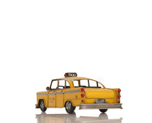 Load image into Gallery viewer, Handmade Tin Classic New York City Taxi Model