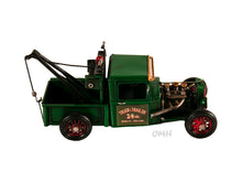 Load image into Gallery viewer, Handmade Vintage Tow Truck Model