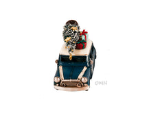 Load image into Gallery viewer, Handmade 1960s Mini Cooper Christmas Car Model Set of 2