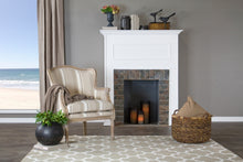 Load image into Gallery viewer, Baxton Studio Charlemagne Traditional French Accent Chair-Oak (Brown Stripe)