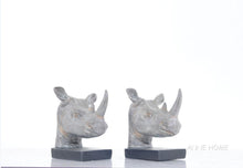 Load image into Gallery viewer, Anne Home - Rhino Head Bookend - Set of 2