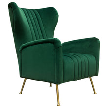 Load image into Gallery viewer, Ava Chair in Emerald Green Velvet w/ Gold Leg by Diamond Sofa