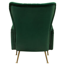 Load image into Gallery viewer, Ava Chair in Emerald Green Velvet w/ Gold Leg by Diamond Sofa