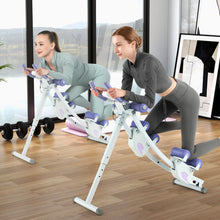 Load image into Gallery viewer, Ab Machine with LCD Monitor and 4 Adjustable Heights-Purple