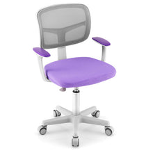 Load image into Gallery viewer, Adjustable Desk Chair with Auto Brake Casters for Kids-Purple