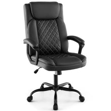 Load image into Gallery viewer, High Back Ergonomic Executive Chair with Thick Headrest Cushion-Black
