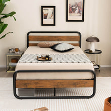 Load image into Gallery viewer, Arc Platform Bed with Headboard and Footboard-Full Size