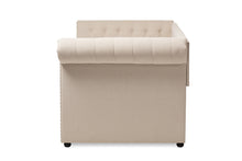 Load image into Gallery viewer, Baxton Studio Mabelle Modern and Contemporary Beige Fabric Trundle Daybed