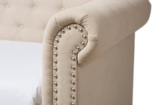 Load image into Gallery viewer, Baxton Studio Mabelle Modern and Contemporary Beige Fabric Trundle Daybed
