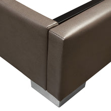 Load image into Gallery viewer, Bardot Channel Tufted Eastern King Bed in Elephant Grey Leatherette by Diamond Sofa