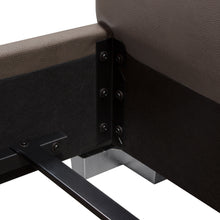 Load image into Gallery viewer, Bardot Channel Tufted Eastern King Bed in Elephant Grey Leatherette by Diamond Sofa