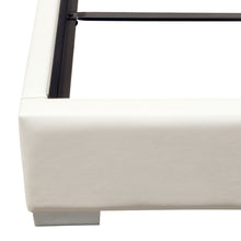 Load image into Gallery viewer, Bardot Channel Tufted Eastern King Bed in White Leatherette by Diamond Sofa