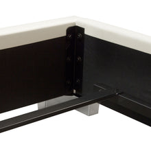 Load image into Gallery viewer, Bardot Channel Tufted Eastern King Bed in White Leatherette by Diamond Sofa