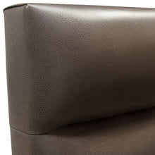 Load image into Gallery viewer, Bardot Channel Tufted Queen Bed in Elephant Grey Leatherette by Diamond Sofa
