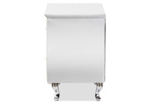 Load image into Gallery viewer, Baxton Studio Erin Modern and Contemporary White Faux Leather Upholstered Nightstand