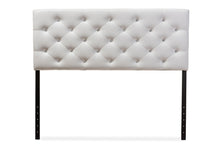 Load image into Gallery viewer, Baxton Studio Viviana Modern and Contemporary White Faux Leather Upholstered Button-tufted Queen Size Headboard
