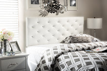 Load image into Gallery viewer, Baxton Studio Viviana Modern and Contemporary White Faux Leather Upholstered Button-tufted Full Size Headboard