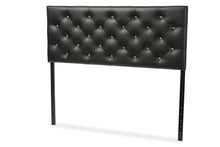 Load image into Gallery viewer, Baxton Studio Viviana Modern and Contemporary Black Faux Leather Upholstered Button-tufted Queen Size Headboard