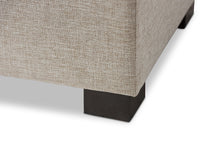 Load image into Gallery viewer, Baxton Studio Roanoke Modern and Contemporary Beige Fabric Upholstered Grid-Tufting Storage Ottoman Bench