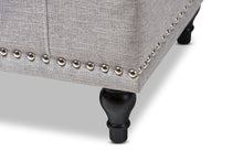 Load image into Gallery viewer, Baxton Studio Kaylee Modern Classic Grayish Beige Fabric Upholstered Button-Tufting Storage Ottoman Bench