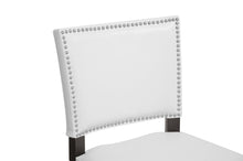 Load image into Gallery viewer, Baxton Studio Aries White Modern Bar Stool with Nail Head Trim (Set of 2)