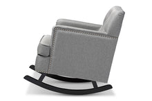 Load image into Gallery viewer, Baxton Studio Bethany Modern and Contemporary Grey Fabric Upholstered Button-tufted Rocking Chair