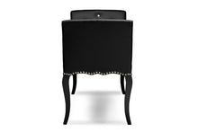 Load image into Gallery viewer, Baxton Studio Kristy Modern and Contemporary Black Faux Leather Classic Seating Bench
