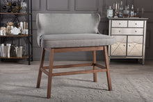 Load image into Gallery viewer, Baxton Studio Gradisca Modern and Contemporary Grey Fabric Button-tufted Upholstered Bar Bench Banquette