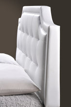 Load image into Gallery viewer, Baxton Studio Carlotta White Modern Bed with Upholstered Headboard - King Size