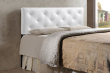 Load image into Gallery viewer, Baxton Studio Baltimore Modern and Contemporary King White Faux Leather Upholstered Headboard