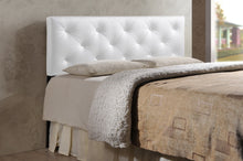 Load image into Gallery viewer, Baxton Studio Baltimore Modern and Contemporary Queen White Faux Leather Upholstered Headboard